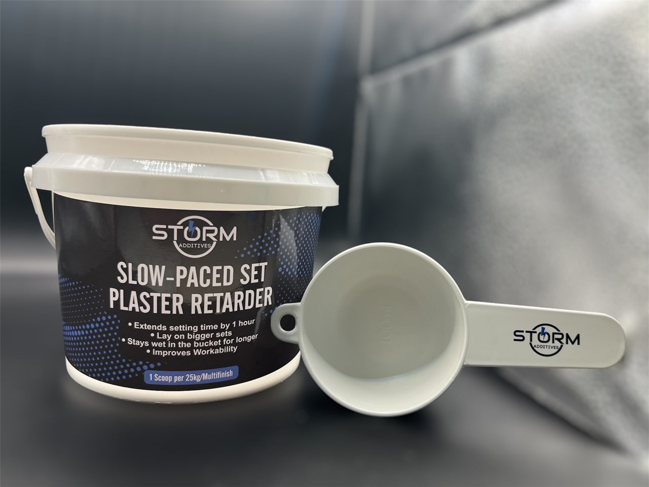 Slow-Paced Set Plaster Retarder - Buckets & Scoops