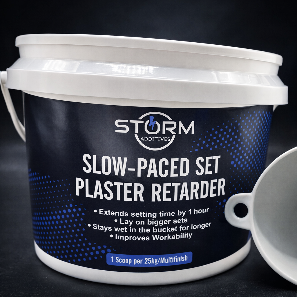 Slow-Paced Set Plaster Retarder - Buckets & Scoops