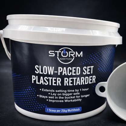 Slow-Paced Set Plaster Retarder - Buckets & Scoops